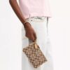 Essential Small Wristlet in Signature Jacquard