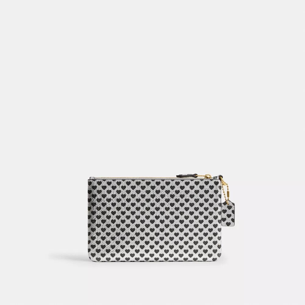 Essential Small Wristlet with Heart Print