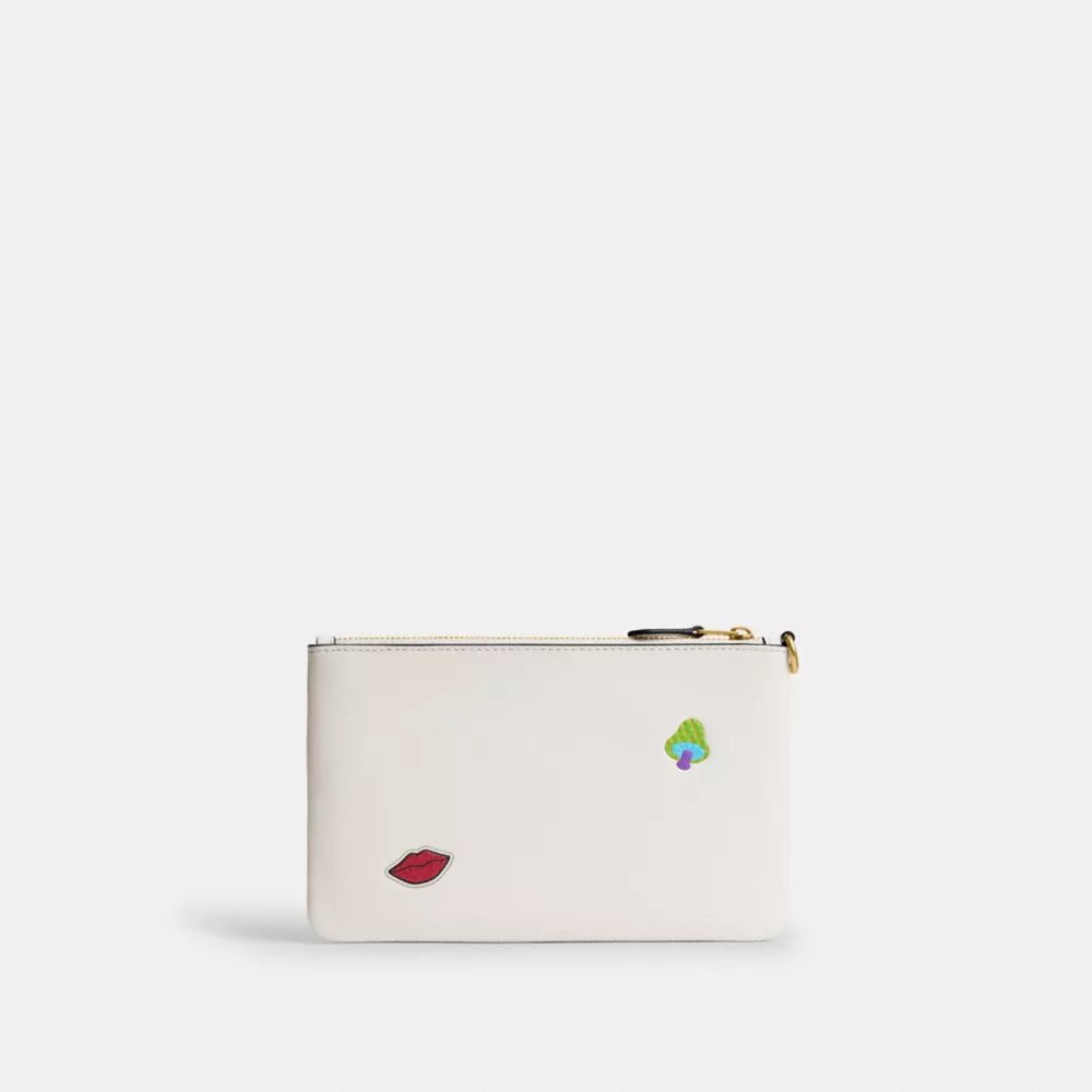 Essential Small Wristlet with Sticker Print