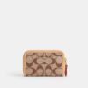Essential Small Zip Around Card Case in Signature Jacquard