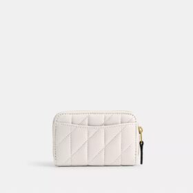 Essential Small Zip Around Card Case with Pillow Quilting