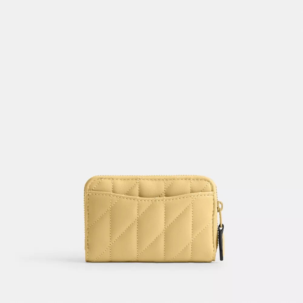 Essential Small Zip Around Card Case with Pillow Quilting
