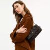 Etta Small Flap Shoulder Bag with Floral Applique