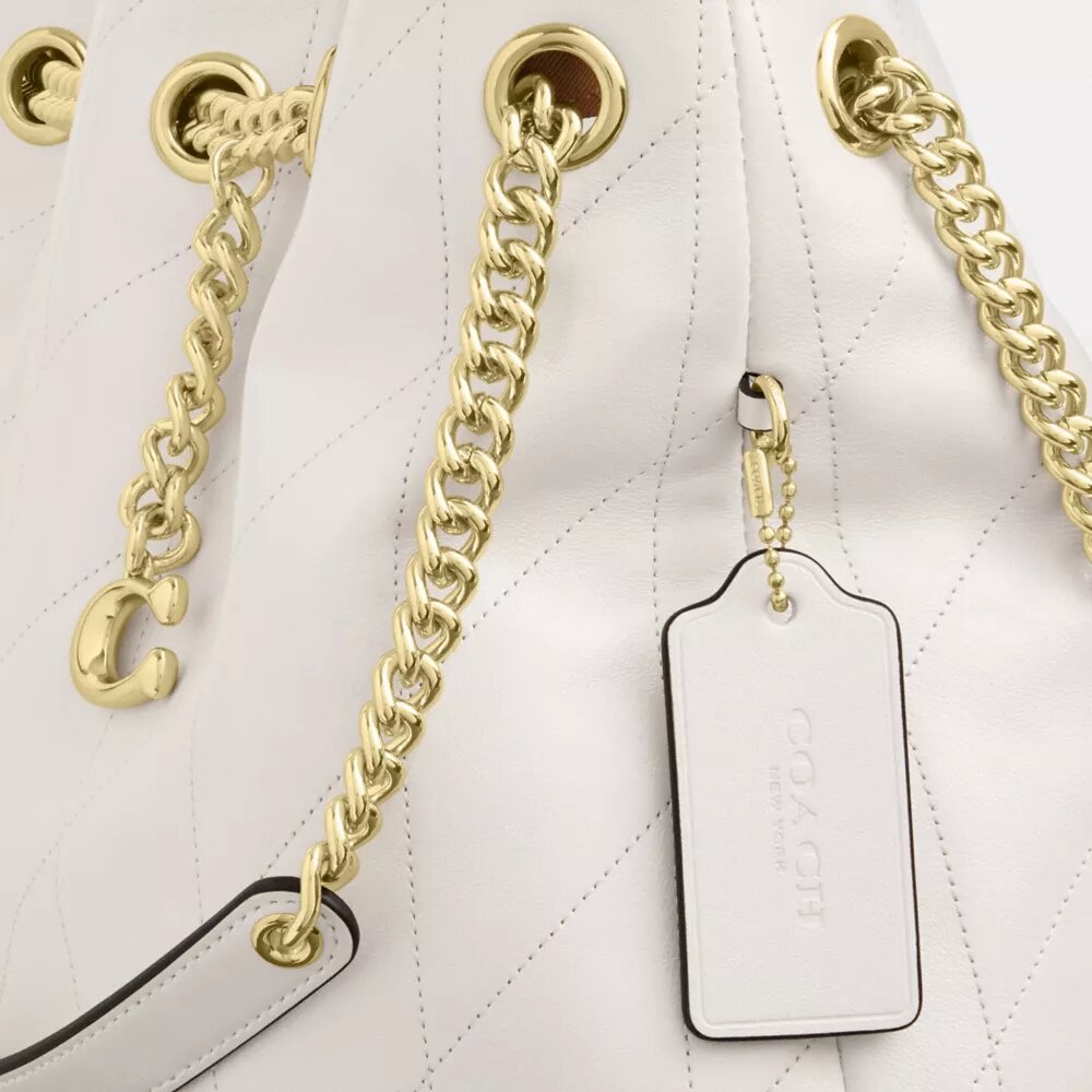 Evelyn Shoulder Bag with Quilting and Charm