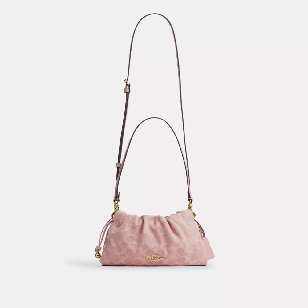 Faye Shoulder Bag in Signature Denim