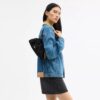 Faye Shoulder Bag in Signature Denim