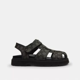 Fisherman Sandal in Signature Jacquard