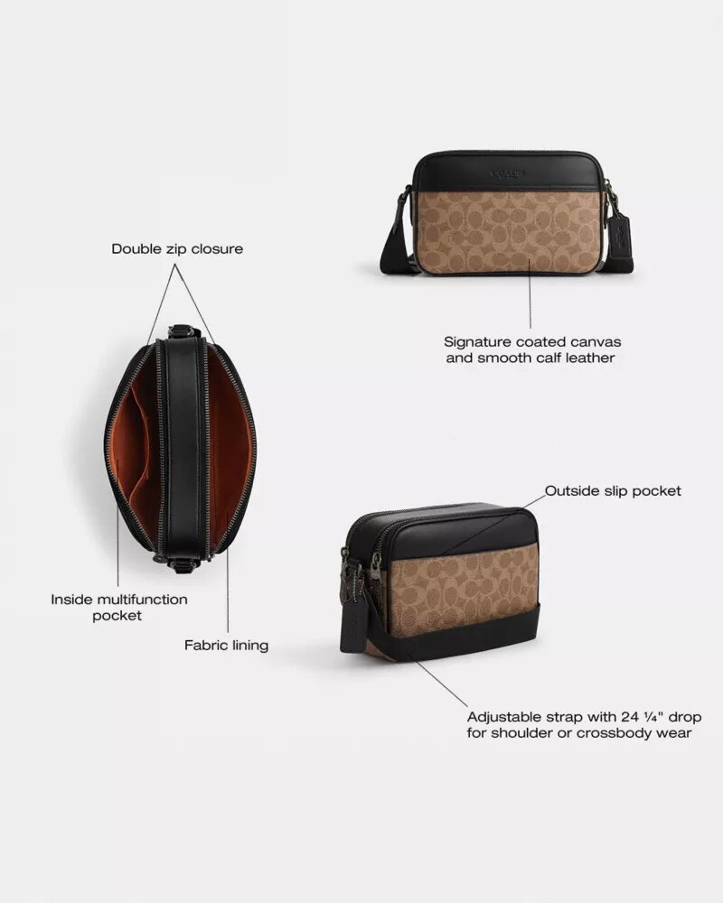 Graham Crossbody Bag in Signature Canvas