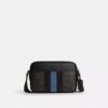 Graham Crossbody Bag in Signature Canvas with Varsity Stripe