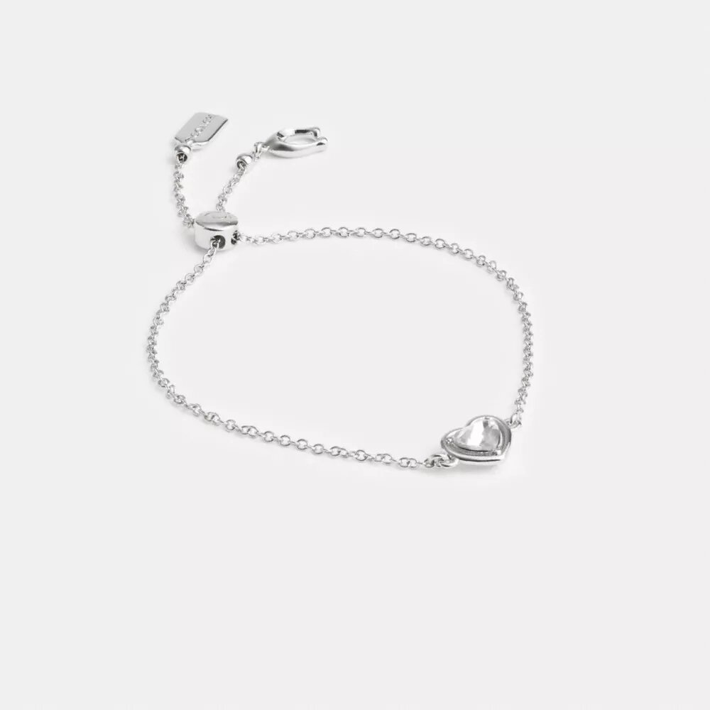 Halo Heart Slider Bracelet
