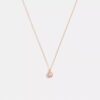 Halo Tea Rose Pendant Necklace