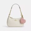 Heart Bag Charm in Signature Denim