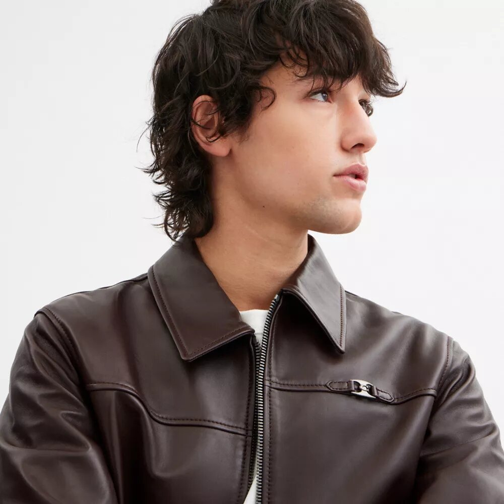 Heritage C Lightweight Leather Jacket