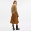 Heritage Suede Midi Skirt