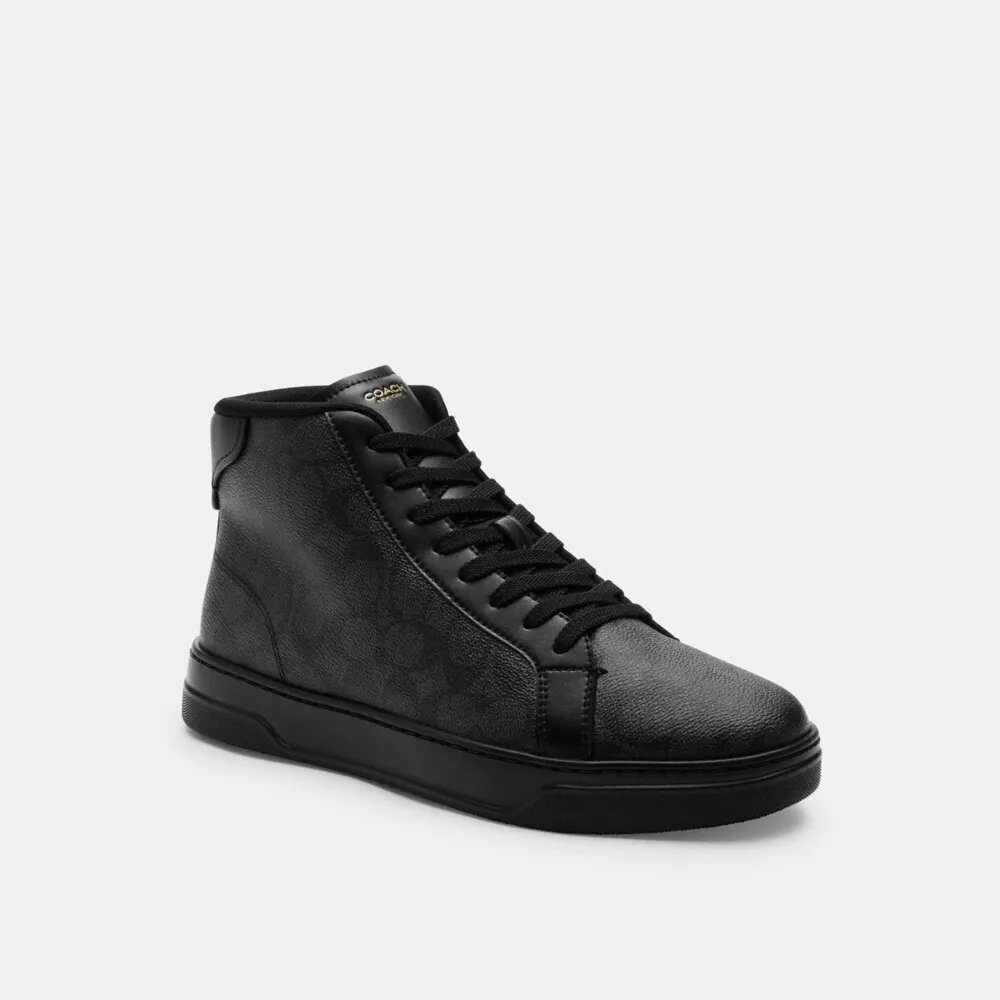 High Line High Top Sneaker in Signature Canvas