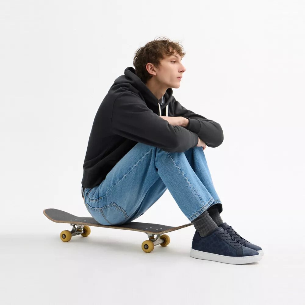 High Line Sneaker in Signature Canvas