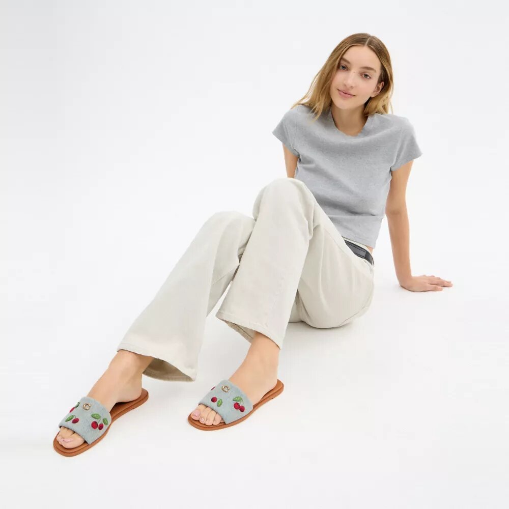 Holly Sandal with Cherries