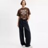 Horse and Carriage Heart Cropped T-Shirt in Organic Cotton