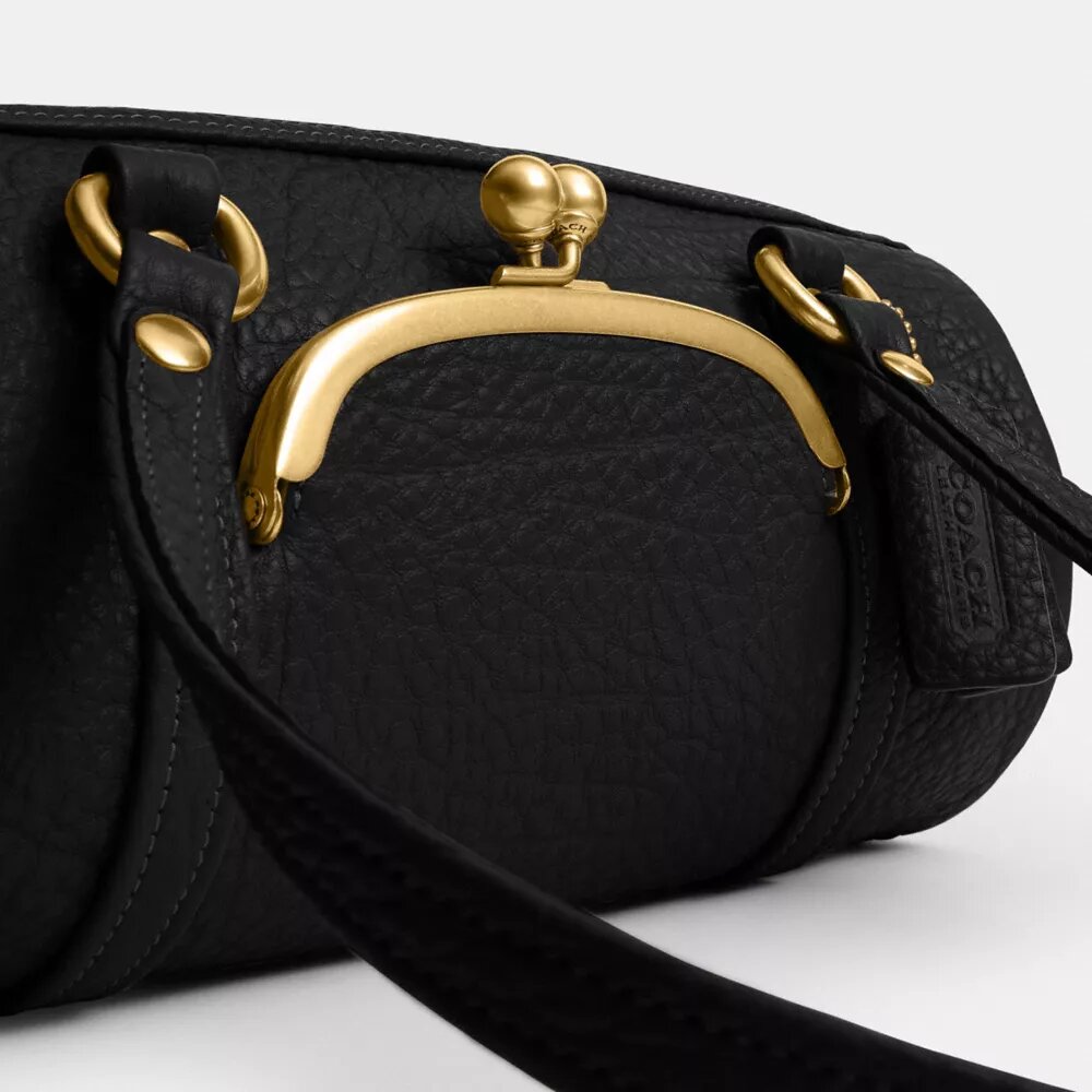Kisslock Barrel Bag 28