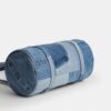 Kisslock Barrel Bag 28 in Repurposed Denim