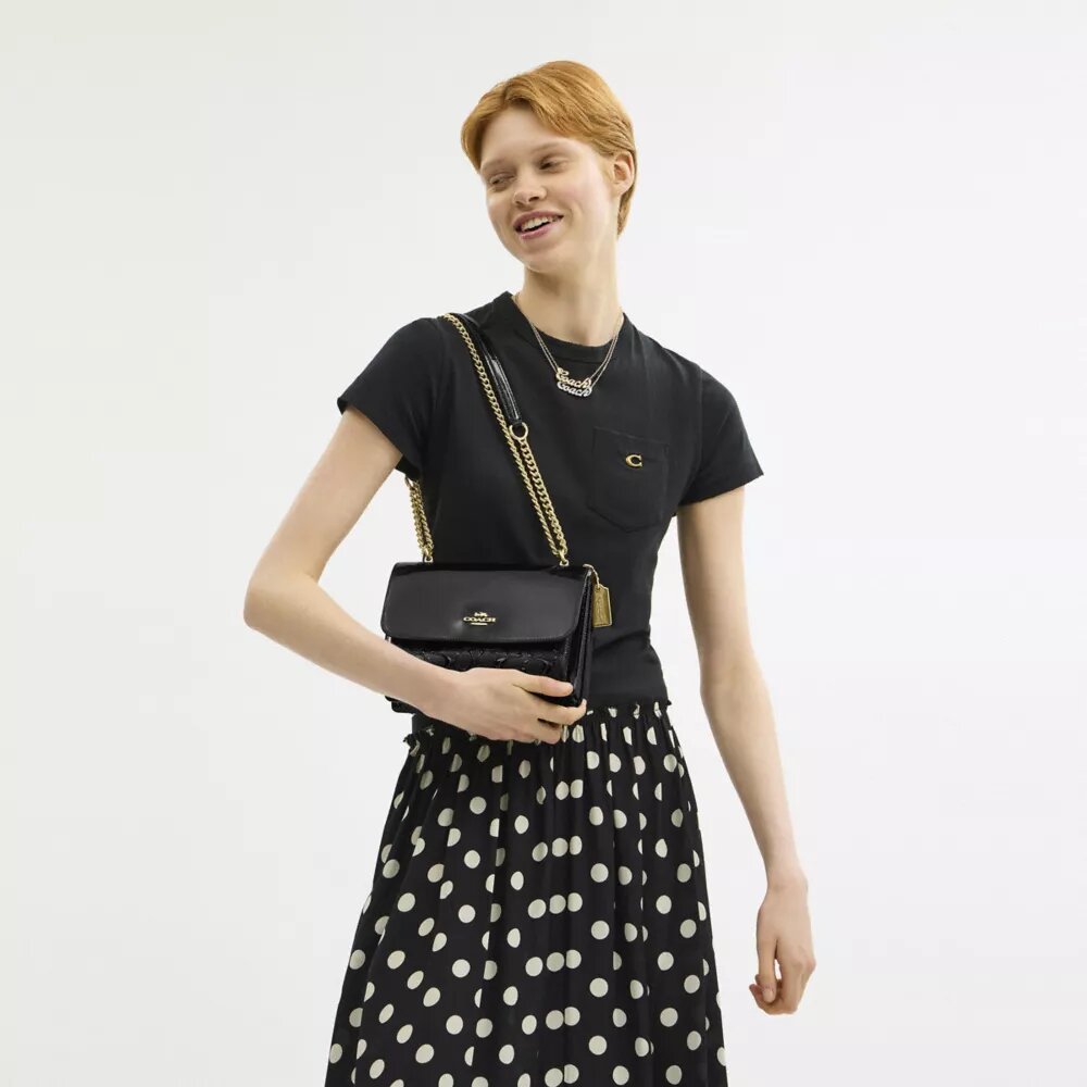 Klare Crossbody Bag in Signature Leather
