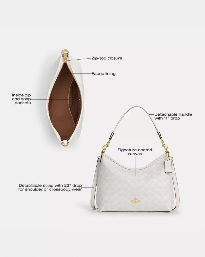 Laurel Shoulder Bag in Signature Canvas