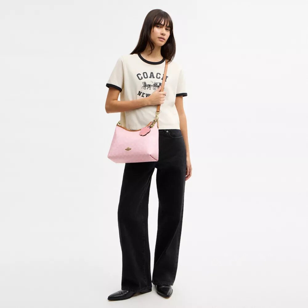 Laurel Shoulder Bag in Signature Canvas with Charms