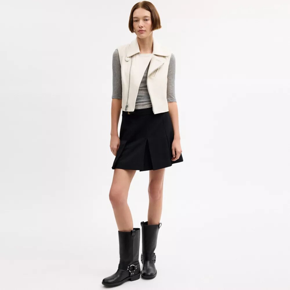 Leather Moto Vest