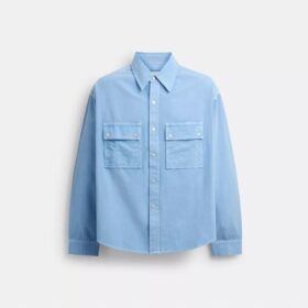 Long Sleeve Canvas Shirt in Organic Cotton