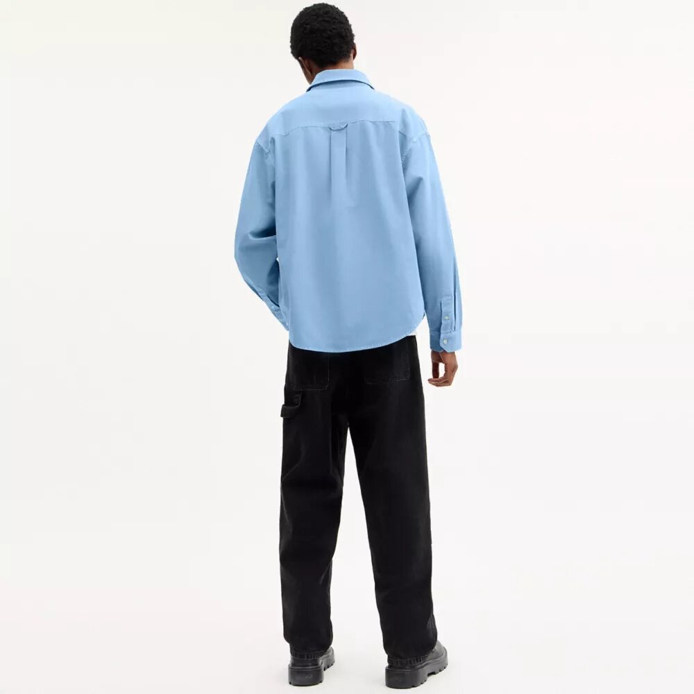 Long Sleeve Canvas Shirt in Organic Cotton