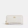Long Zip Around Wallet in Signature Canvas