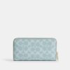 Long Zip Around Wallet in Signature Canvas