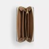 Long Zip Around Wallet in Signature Canvas
