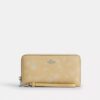 Long Zip Around Wallet with Floral Print