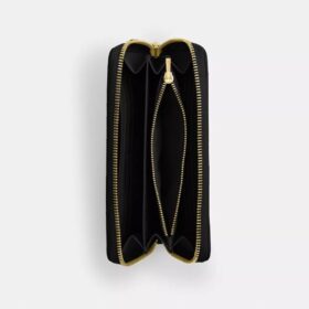Long Zip Around Wallet with Quilting