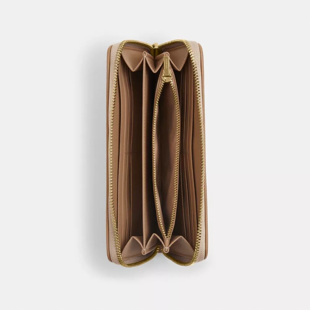 Long Zip Around Wallet with Signature Canvas