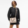 Maggie Small Tote Bag in Blocked Signature Canvas