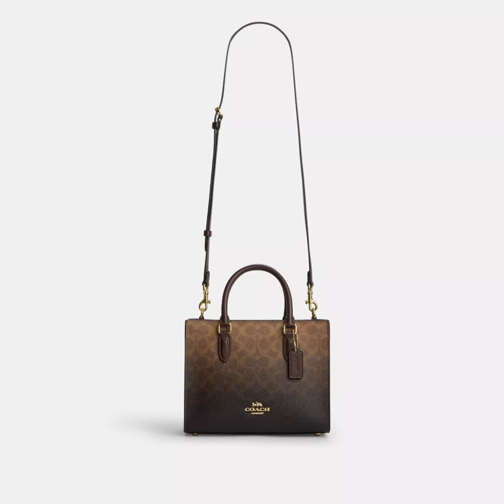 Maggie Small Tote Bag in Ombre Signature Canvas