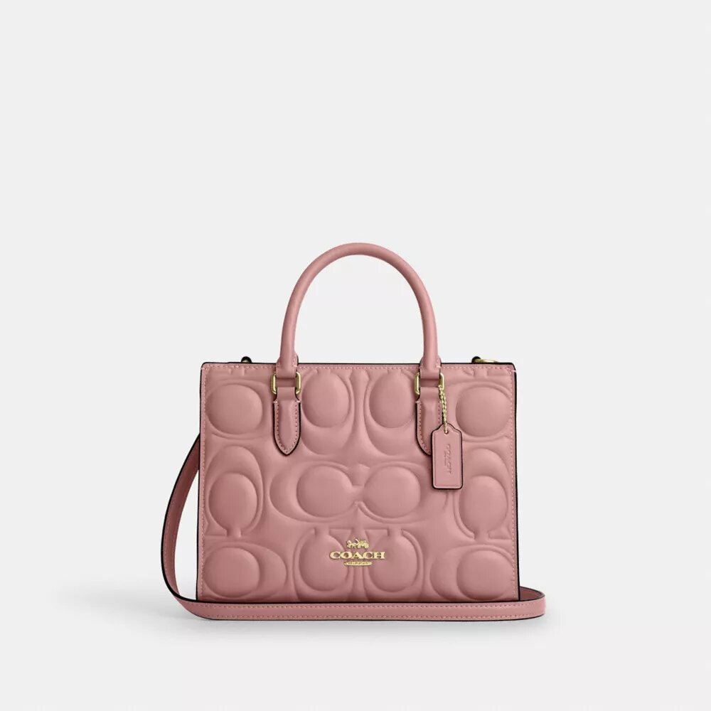 Maggie Small Tote Bag in Signature Leather