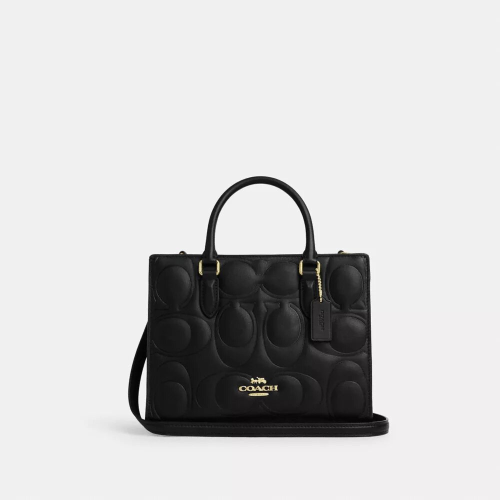 Maggie Small Tote Bag in Signature Leather