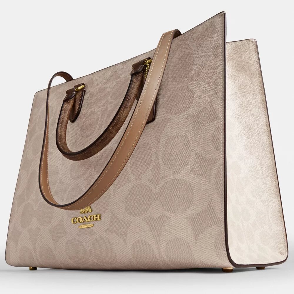 Maggie Tote Bag in Blocked Signature Canvas