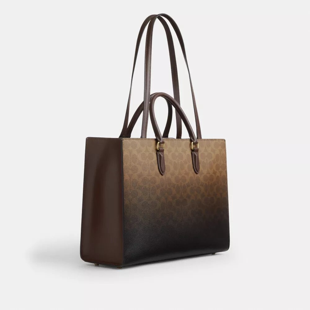Maggie Tote Bag in Ombre Signature Canvas