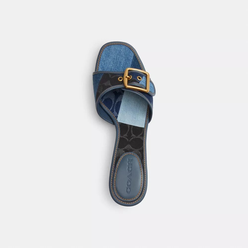 Margot Sandal with Signature Denim Patchwork