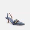 Margot Slingback in Crystal Signature Denim