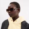 Maxi Sculpted C Oval Sunglasses