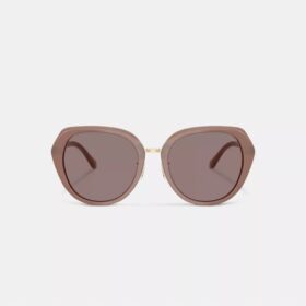 Maxi Sculpted C Oversized Round Sunglasses