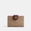 Medium Corner Zip Wallet in Signature Canvas