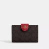 Medium Corner Zip Wallet in Signature Canvas