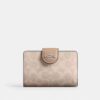 Medium Corner Zip Wallet in Signature Canvas