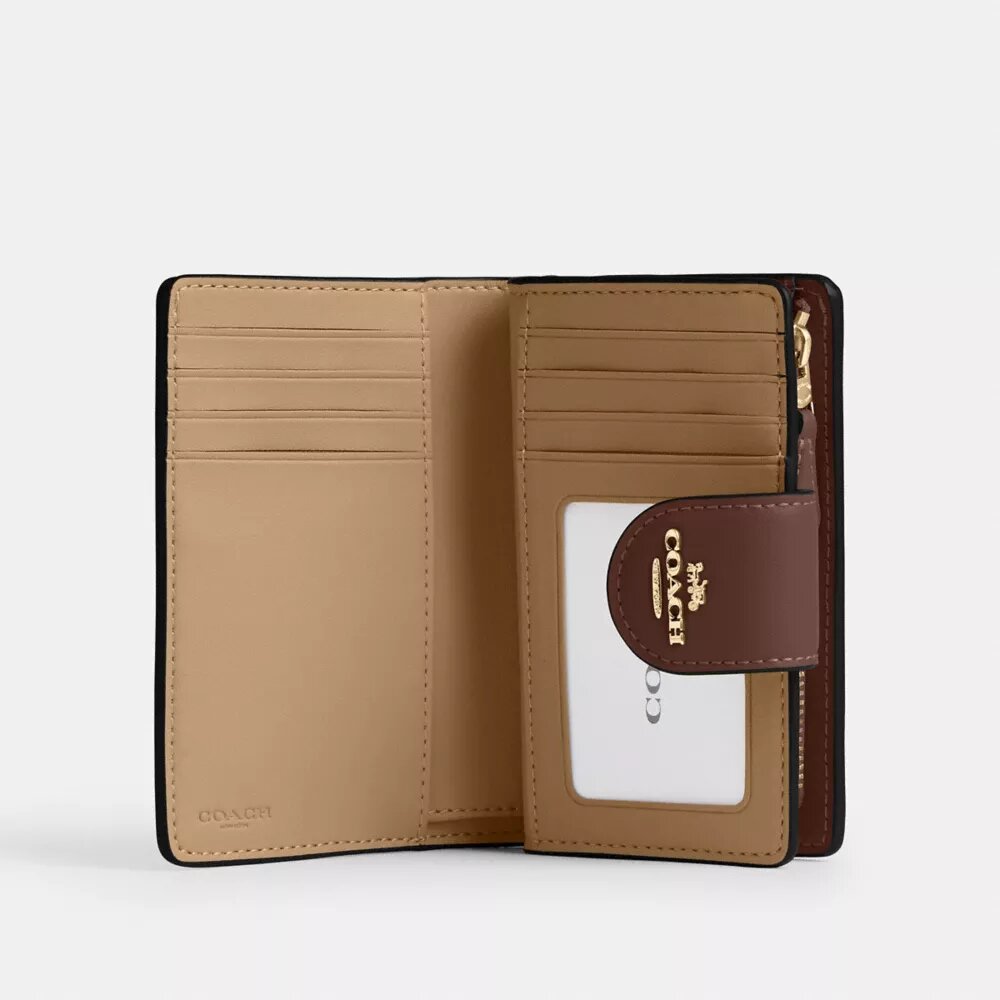 Medium Corner Zip Wallet in Signature Canvas